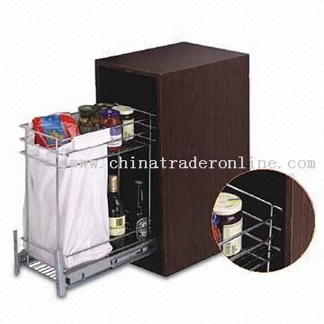 Bread and Bottle Basket for 300/400mm Cabinet with Slide Frame and Basket from China